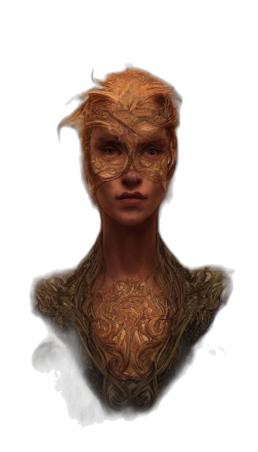 mask, face, creature, crown transparent PNG cut-out