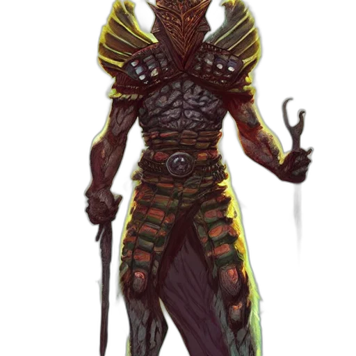 creature, dragon, staff, sword transparent PNG cut-out