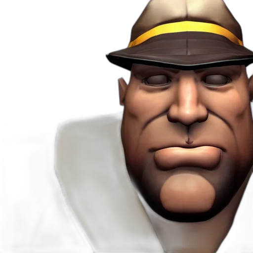 face, hat, staff, weapon transparent PNG cut-out