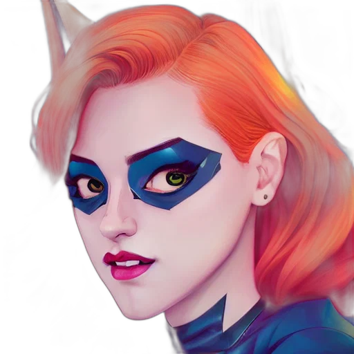 mask, face, fantasy art, comic book art transparent PNG cut-out