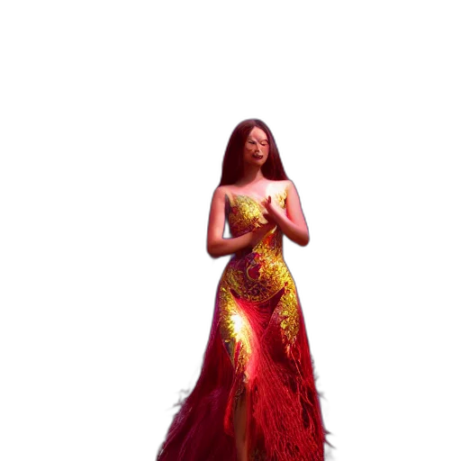 dress, concept art, fantasy art, pixel art, 3d render, fire, outer space, underwater transparent PNG cut-out