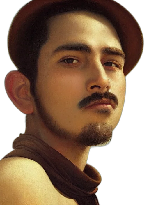 face, hat, staff, animal transparent PNG cut-out