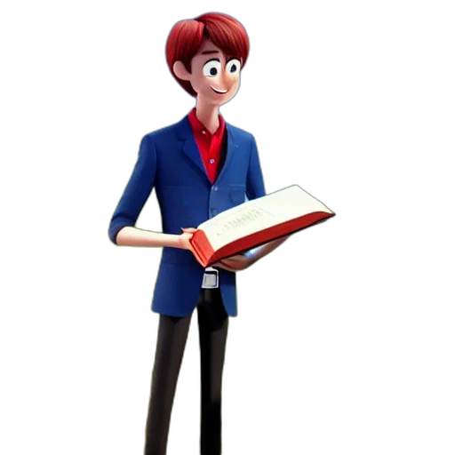 staff, jacket, cartoon, 3d render, concept art, comic book art, animation, key transparent PNG cut-out