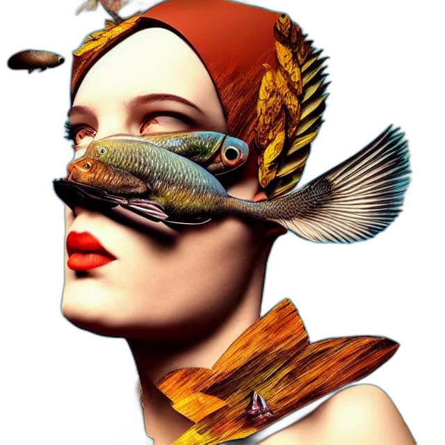 mask, jewelry, hat, face, photorealistic, fantasy art, concept art, 3d render transparent PNG cut-out