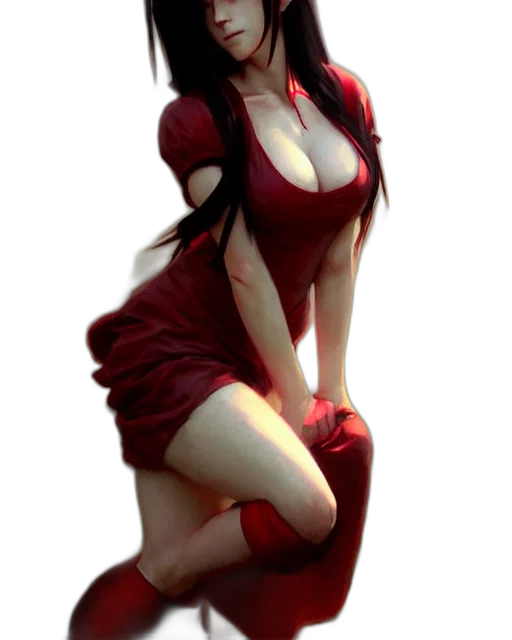 dress, staff, 3d render, photorealistic transparent PNG cut-out