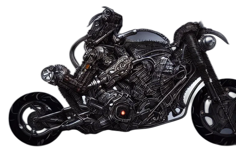 dragon, 3d render, photorealistic, concept art, cyberpunk, motorcycle, concept, designed transparent PNG cut-out
