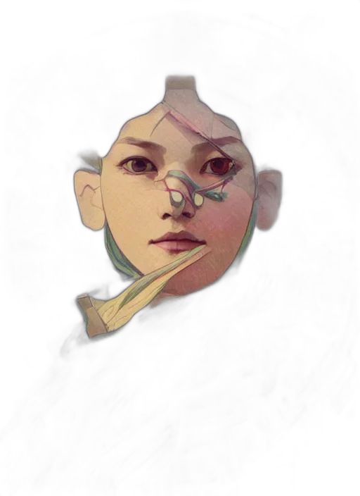 face, mask, crown, staff transparent PNG cut-out