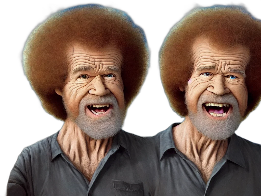 hair, face, hat, 3d render transparent PNG cut-out