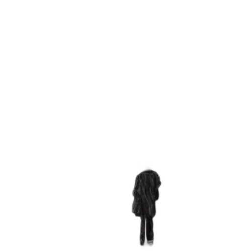 staff, robot, umbrella, jacket, pixel art, concept art, 3d render, cartoon transparent PNG cut-out