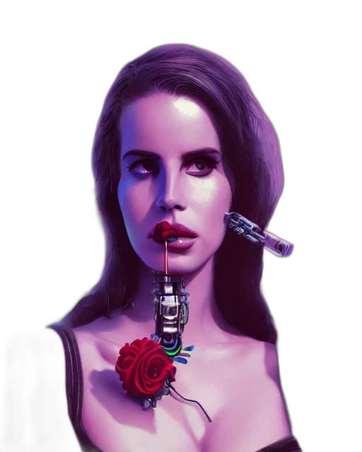 jewelry, robot, face, weapon transparent PNG cut-out