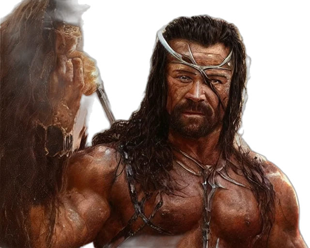 hair, fantasy art, concept art, photorealistic, comic book art, portrait, ian, bohen transparent PNG cut-out