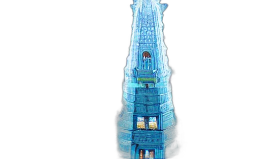 building, concept art, 3d render, photorealistic transparent PNG cut-out