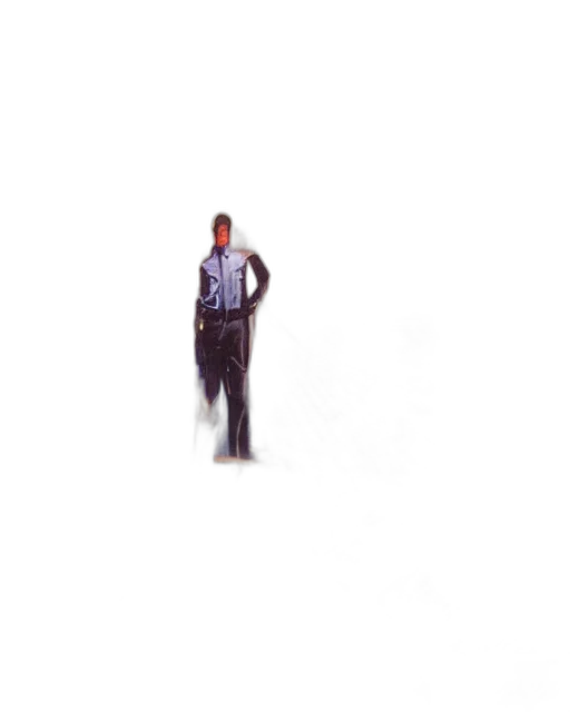 jacket, staff, robot, animal, 3d render, photorealistic, concept art, pixel art transparent PNG cut-out
