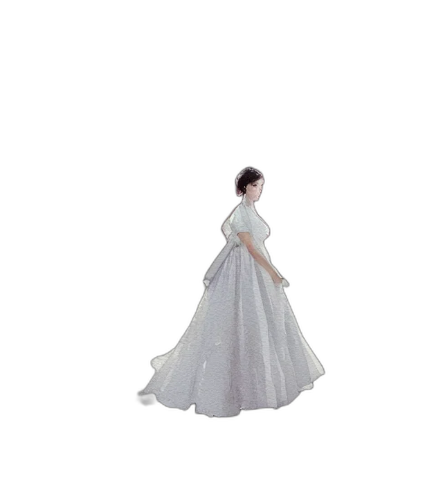 dress, crown, jewelry, staff transparent PNG cut-out