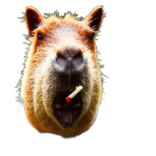 animal, creature, face, staff, photorealistic, capybara, wearing, business transparent PNG cut-out
