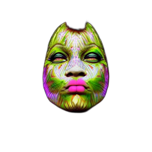 mask, face, jewelry, creature transparent PNG cut-out