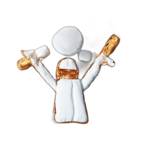 staff, food, jewelry, 3d render transparent PNG cut-out