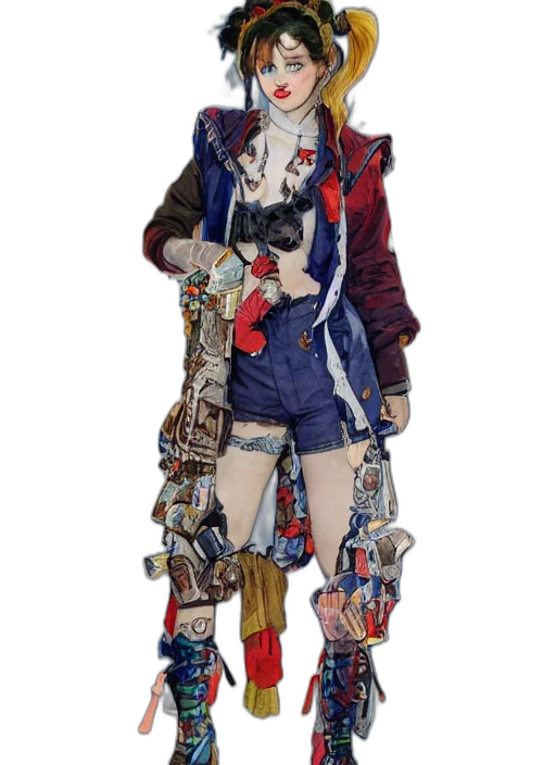 jacket, dress, concept art, cyberpunk transparent PNG cut-out