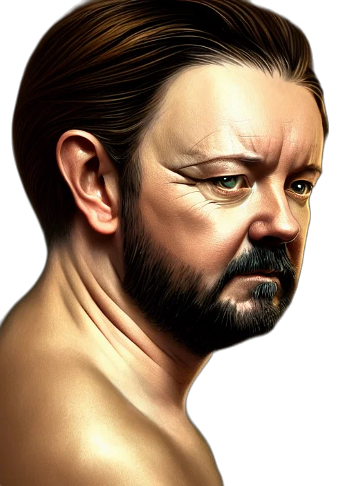 face, hair, photorealistic, fantasy art transparent PNG cut-out