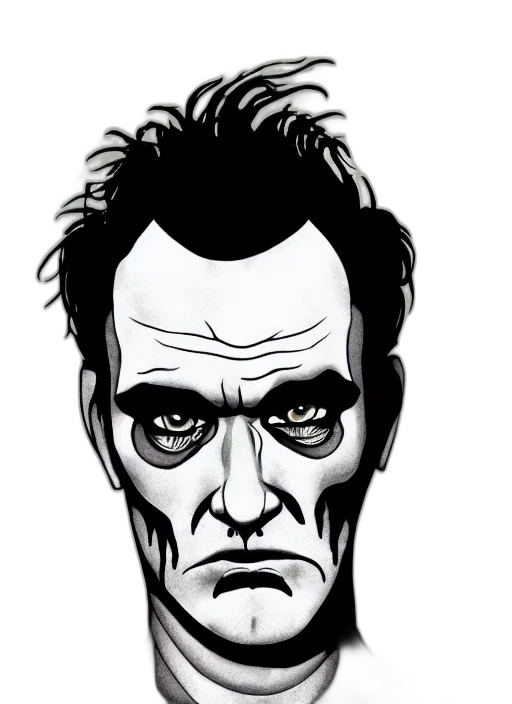 face, comic book art, cartoon, concept art transparent PNG cut-out