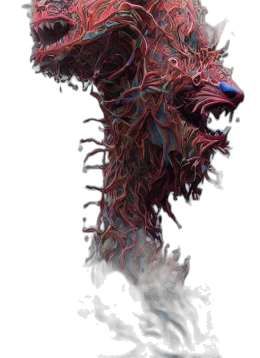 creature, animal, dragon, hair transparent PNG cut-out