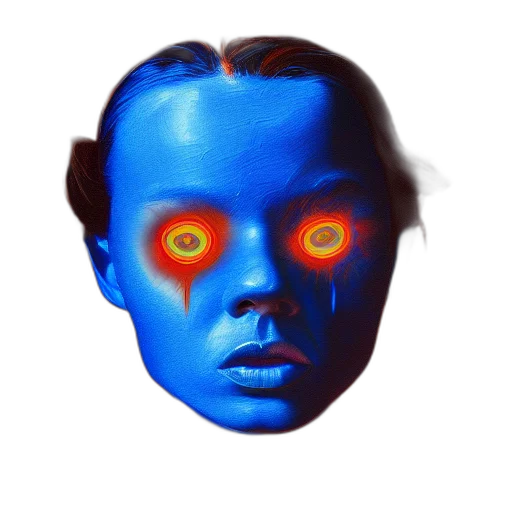 mask, robot, face, creature transparent PNG cut-out