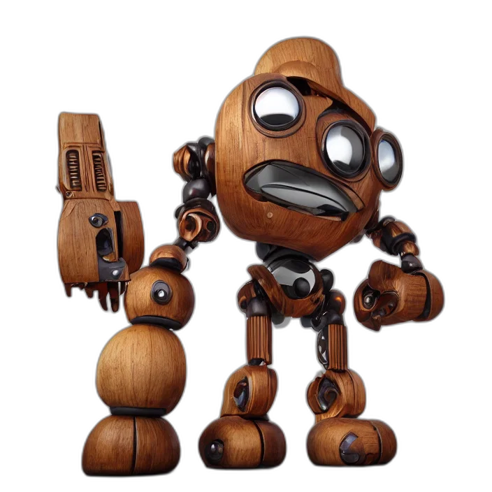 robot, 3d render, concept art, octane transparent PNG cut-out