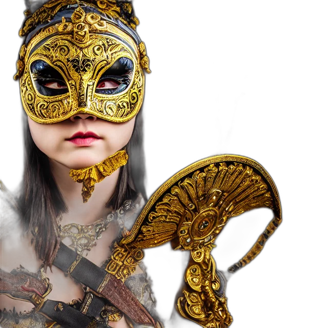 mask, dragon, jewelry, fantasy art, photorealistic, 3d render, concept art, golden transparent PNG cut-out