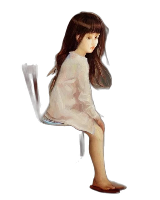 dress, hair, furniture, creature, photorealistic, concept art, oil painting, 3d render transparent PNG cut-out
