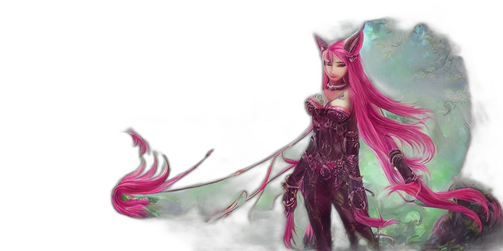 fantasy art, concept art, 3d render, anime transparent PNG cut-out