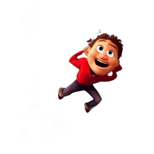staff, face, 3d render, cartoon transparent PNG cut-out