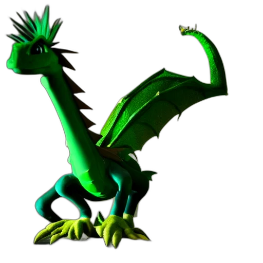 dragon, animal, staff, creature transparent PNG cut-out