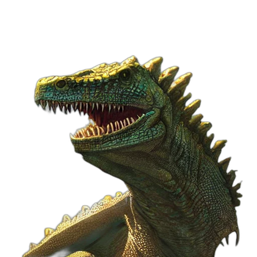 dragon, animal, creature, staff transparent PNG cut-out
