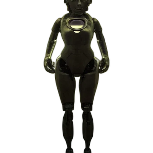 robot, dress, mask, 3d render transparent PNG cut-out