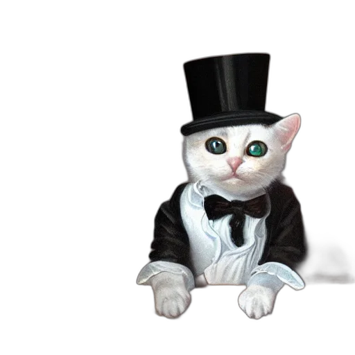 staff, hat, animal, 3d render, concept art, cartoon, pixel art, photorealistic transparent PNG cut-out