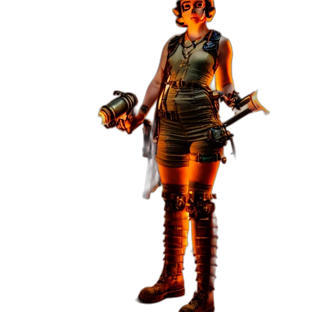 staff, weapon, concept art, 3d render transparent PNG cut-out