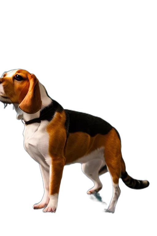 animal, staff, creature, jacket, 3d render, photorealistic, concept art, beagle transparent PNG cut-out