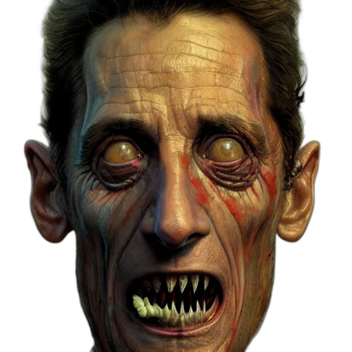face, mask, creature, concept art transparent PNG cut-out