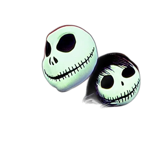 mask, jewelry, 3d render, concept art, monochrome, nightmare, before, christmas transparent PNG cut-out