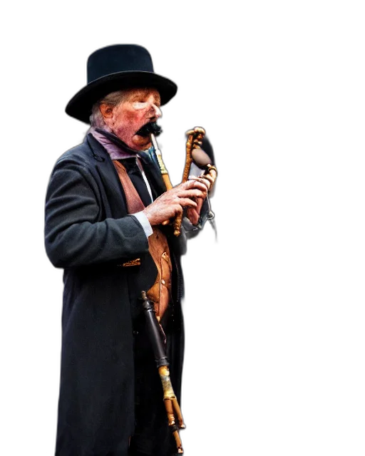 staff, hat, sword, weapon, concept art, fire, mysterious, man transparent PNG cut-out