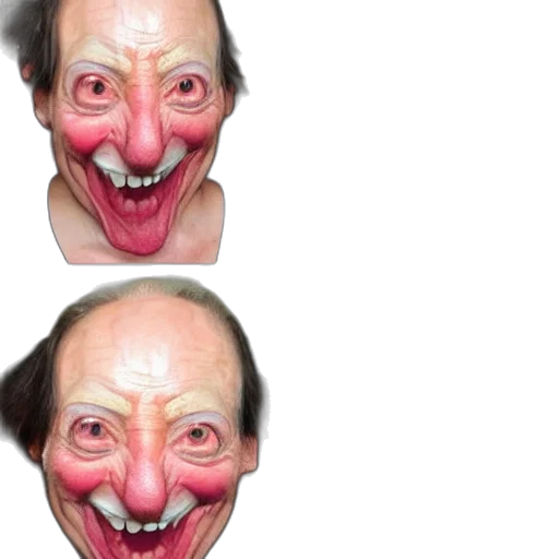 mask, face, creature, 3d render transparent PNG cut-out