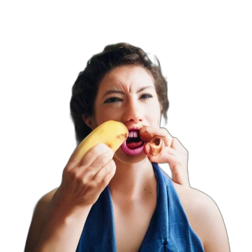 food, face, jewelry, photorealistic transparent PNG cut-out
