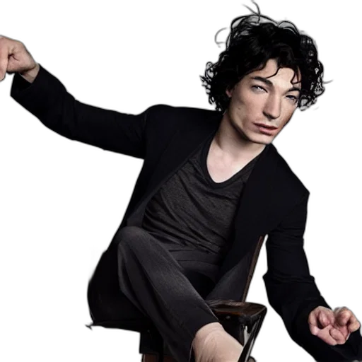 staff, jacket, dress, umbrella, ezra, miller, throwing, chair transparent PNG cut-out