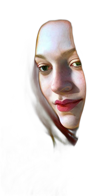 face, mask, robot, creature, photorealistic, oil painting, concept art, 3d render transparent PNG cut-out