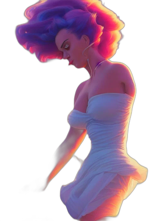 dress, crown, hair, concept art transparent PNG cut-out