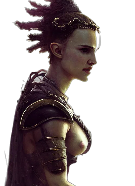 face, hair, fantasy art, concept art, photorealistic, comic book art, young, natalie transparent PNG cut-out