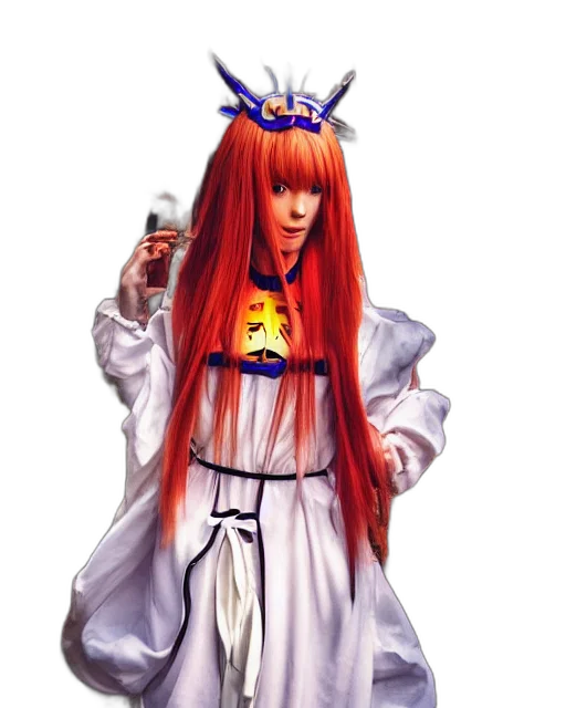 dress, staff, weapon, crown transparent PNG cut-out