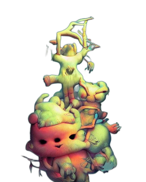 dragon, staff, creature, crown transparent PNG cut-out