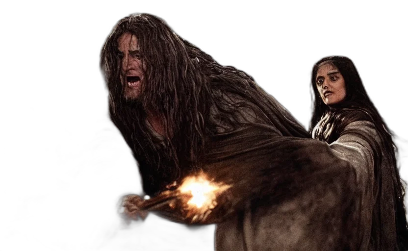 hair, concept art, fire, epic transparent PNG cut-out
