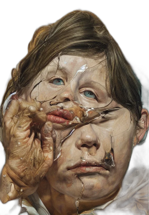 face, mask, photorealistic, concept art transparent PNG cut-out